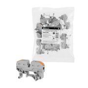 Соединительная проходная клемма СК-421 на DIN-рейку, серая, 4мм2 (10 шт/упак) TDM