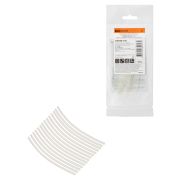 Набор трубок термоусаживаемых, не поддерживающих горение, клеевых, длиной 10 см ТТк(3:1) «Моноцвет, прозрачный 1,5/0,6 TDM»