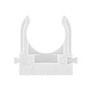 Крепеж-клипса для трубы 20 мм для прямого монтажа (100 шт.) белая TDM