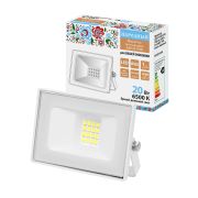 Прожектор СДО-05-020 20 Вт, 1600 лм, 6500 К, 220-240 В, IP65, белый, Народный