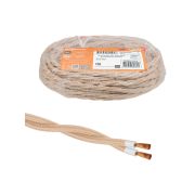 Ретро провод «Эко» 2х2,5 витой ГОСТ бежевый (10м) TDM