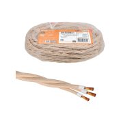 Ретро провод «Эко» 3х2,5 витой ГОСТ бежевый (10м) TDM