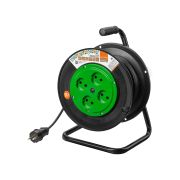 Удлинитель на катушке силовой народный 4 гнезда ПВС 4000 Вт б/з, 30м УС1-43131