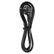 Шнур сетевой с вилкой ПВС-ВП 3x1,5мм² 5м с/з черный TDM