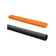 Труба гладкая жесткая ПВХ d 20 (2 м) индивид. штрихкод, чёрный TDM