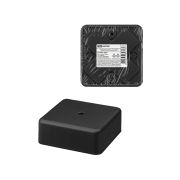 Коробка распаячная КР 75х75х28 ОП черная, IP40, инд. штрихкод TDM